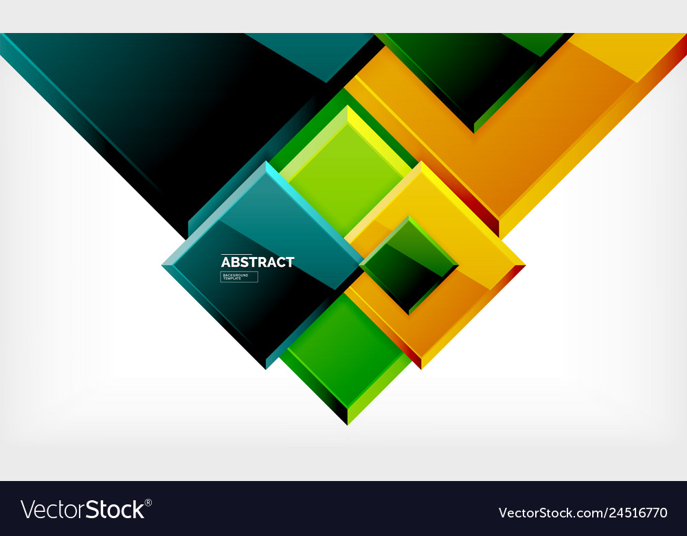 Square geometrical background Royalty Free Vector Image