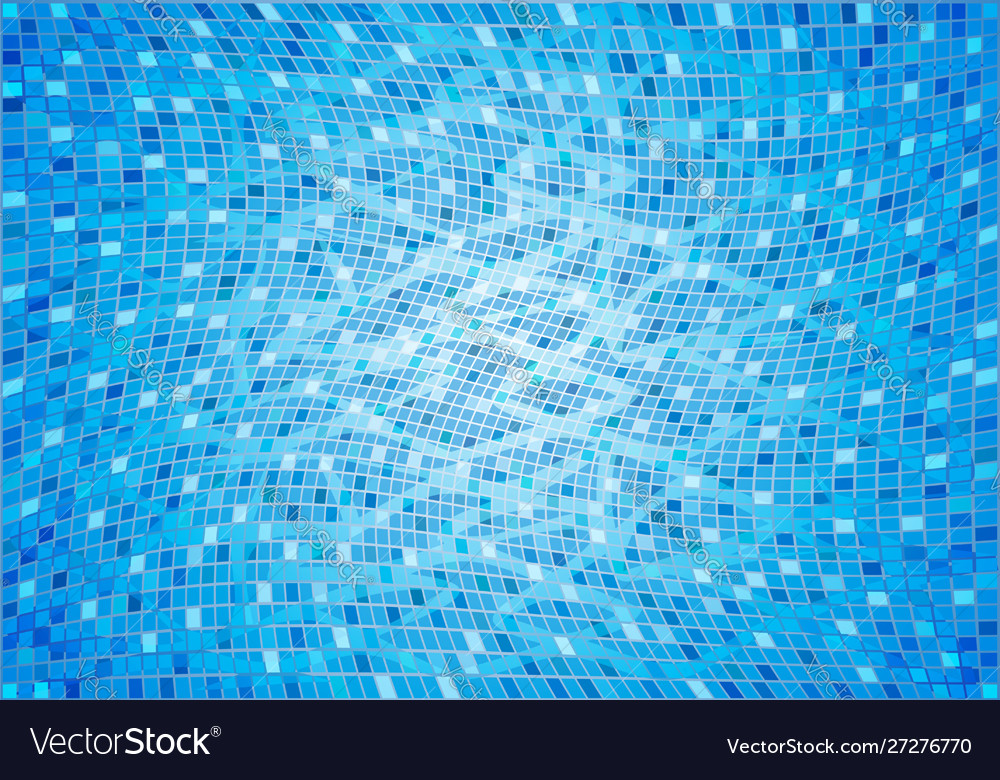 Water pool background with mosaic tiles under