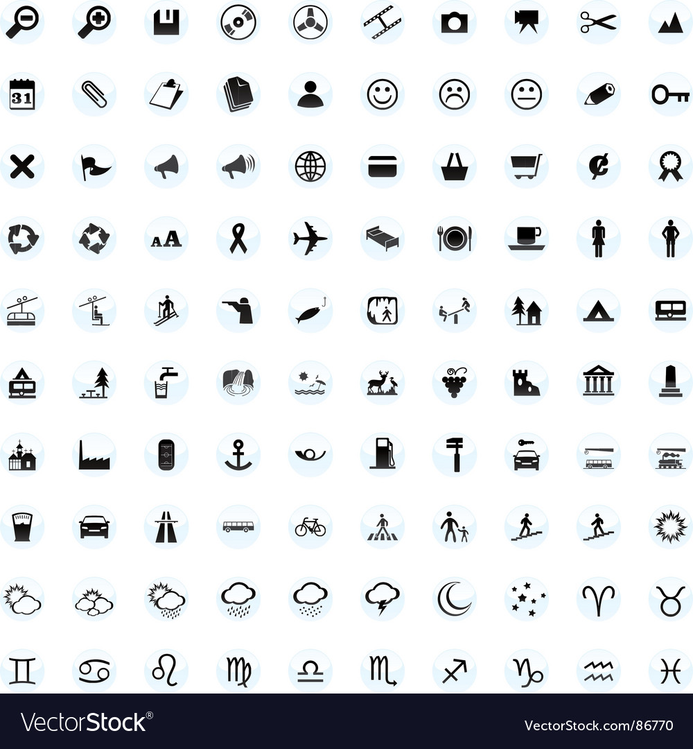 Web icon set