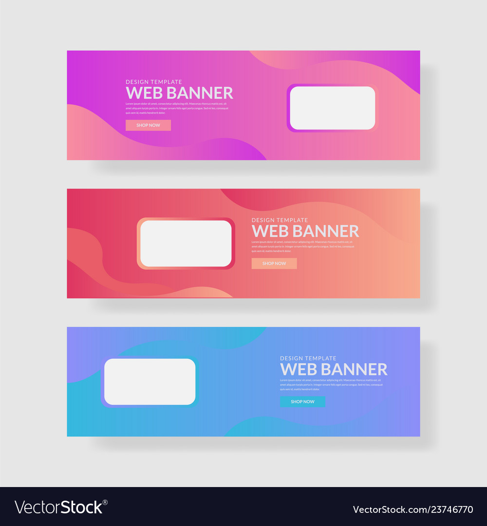 Website banner ui ux vector image Website banner ui ux