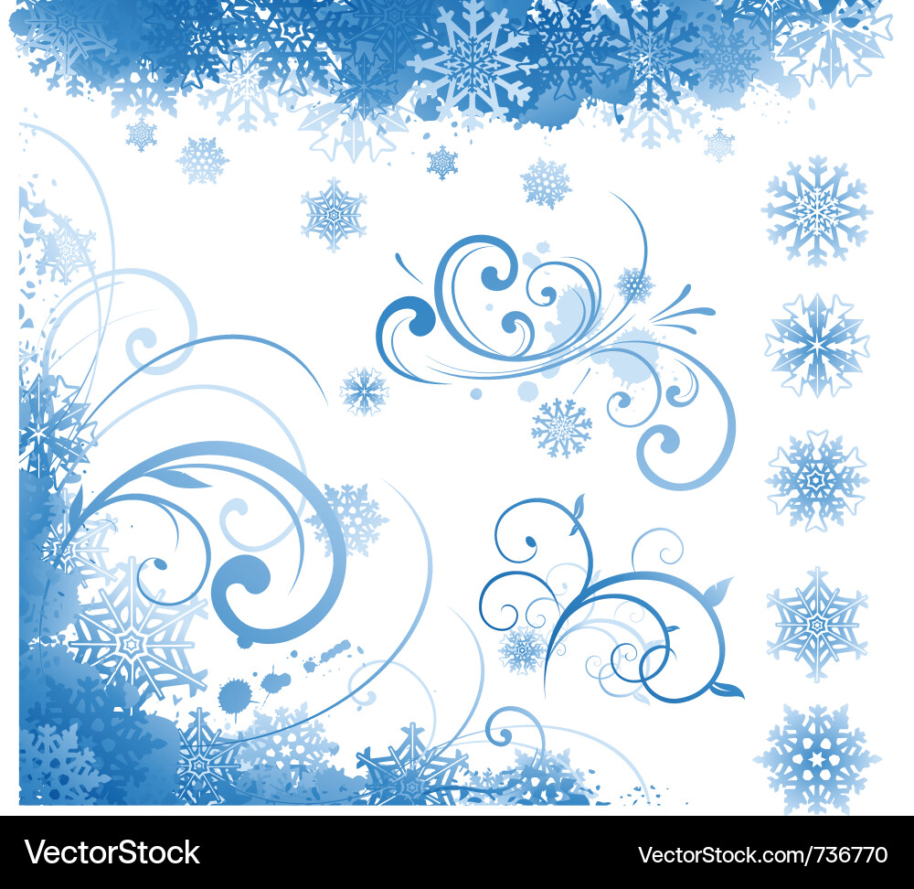 Winter Vector Items Winter items elements Royalty Free Vector Image