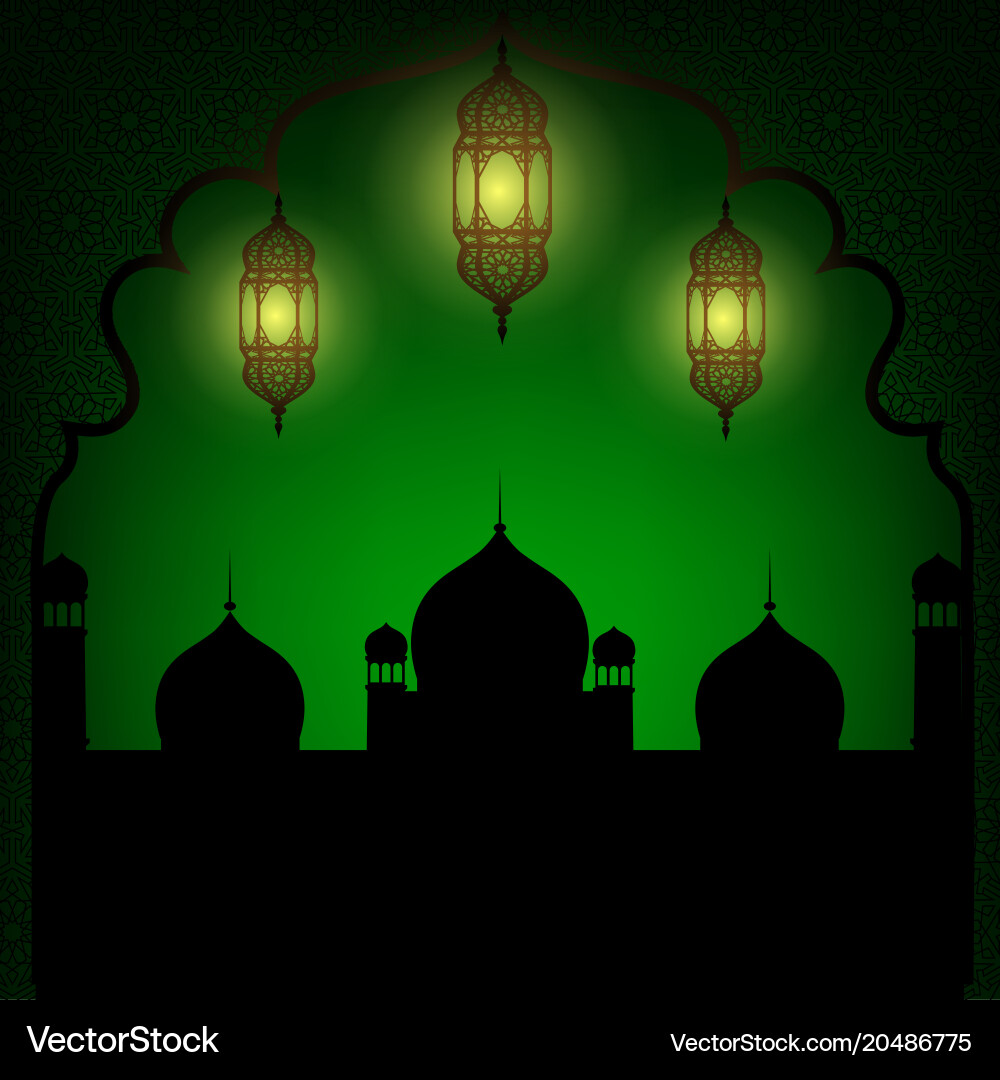 Arabic lanterns Royalty Free Vector Image - VectorStock