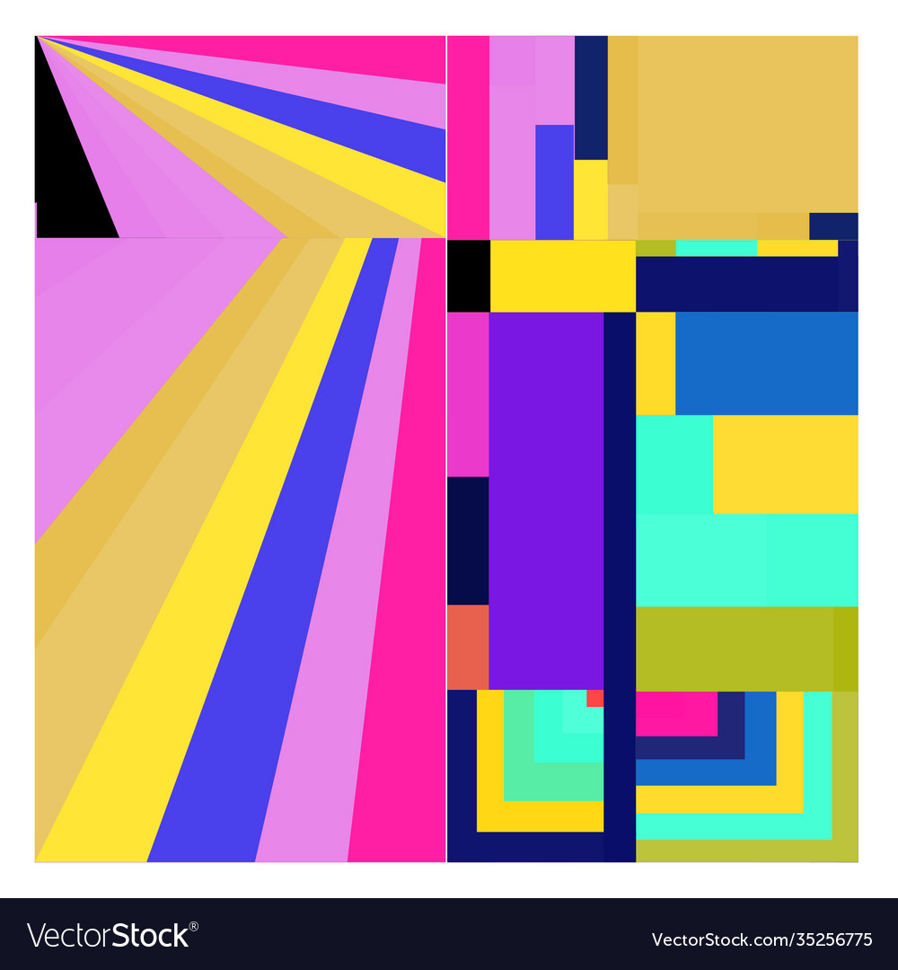 Colorful geometric and curve background pattern