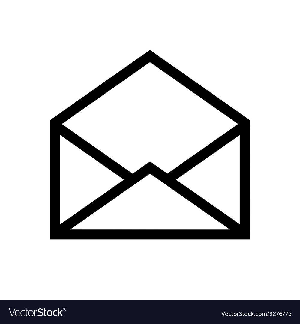 Email symbol letter icon Royalty Free Vector Image