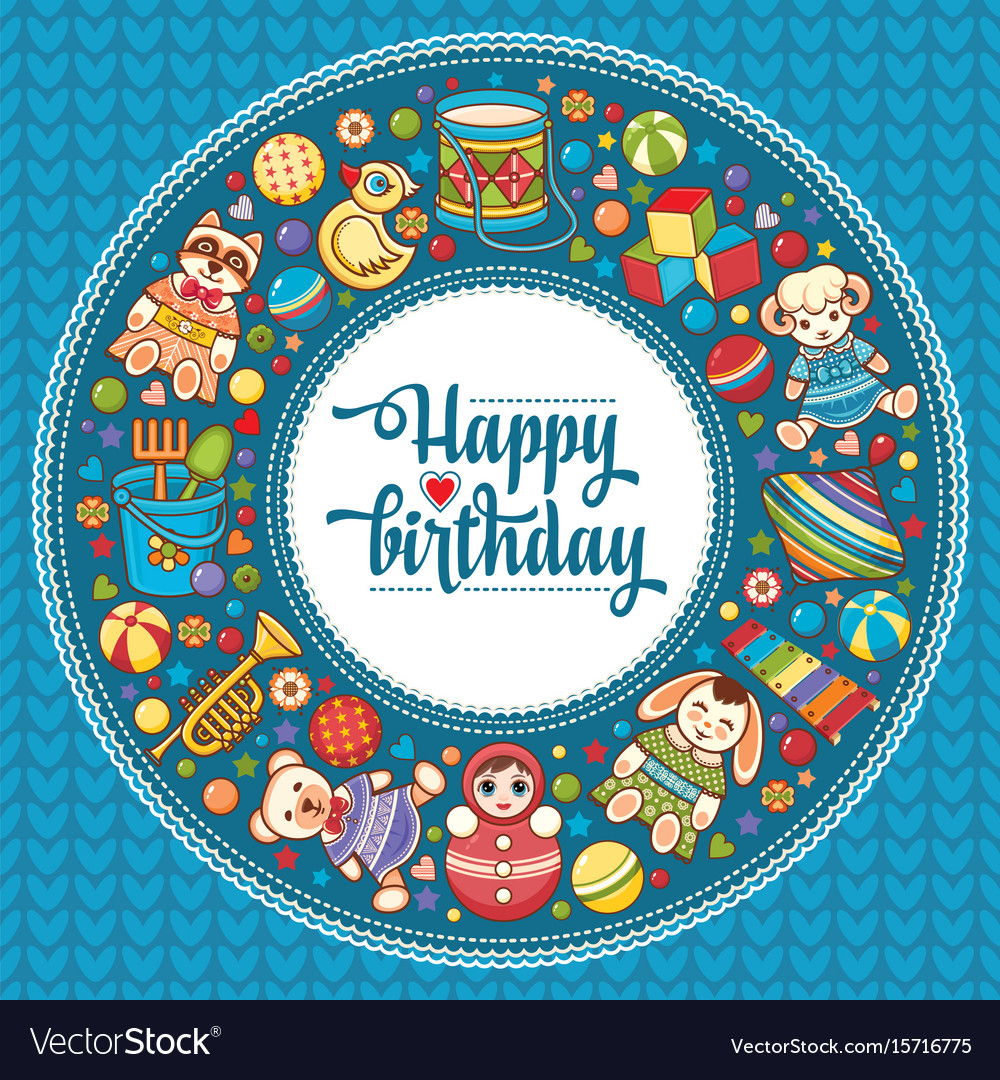 Happy birthday greeting card