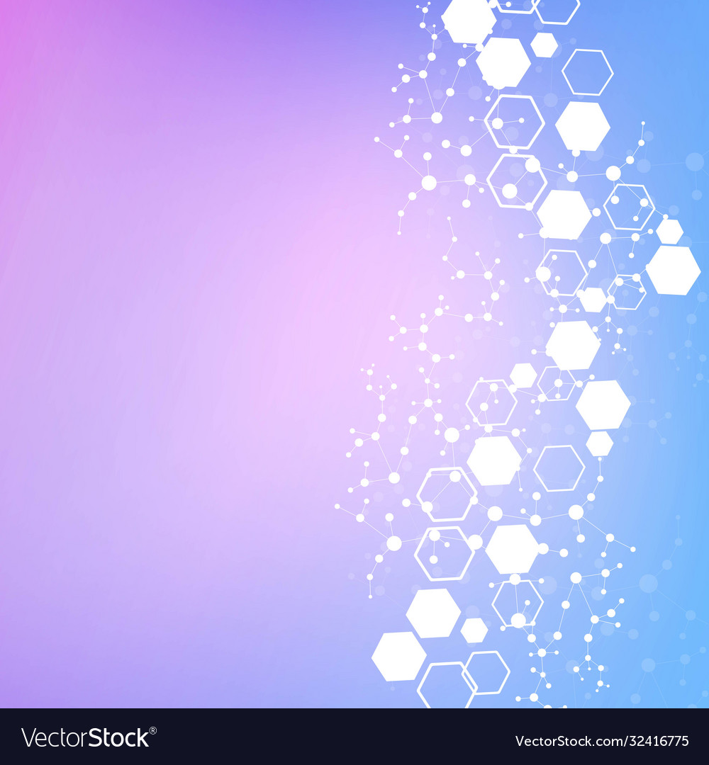 Hexagonal abstract background big data vector image Hexagonal abstract background big data