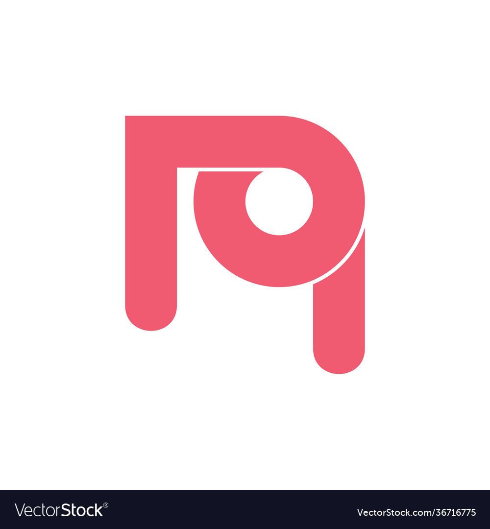 Letters q arrow simple loop logo