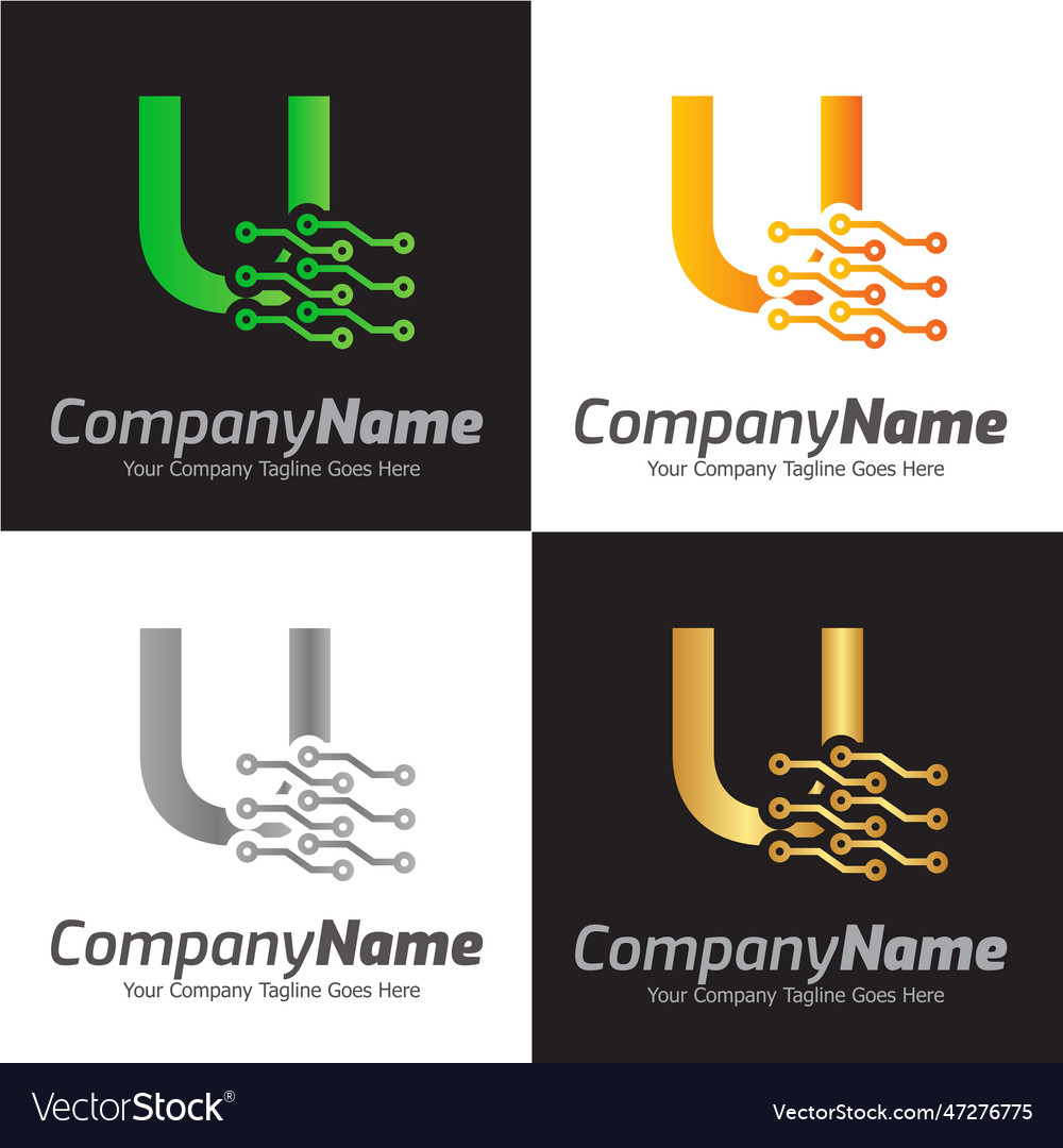 Programming code and technology logo template