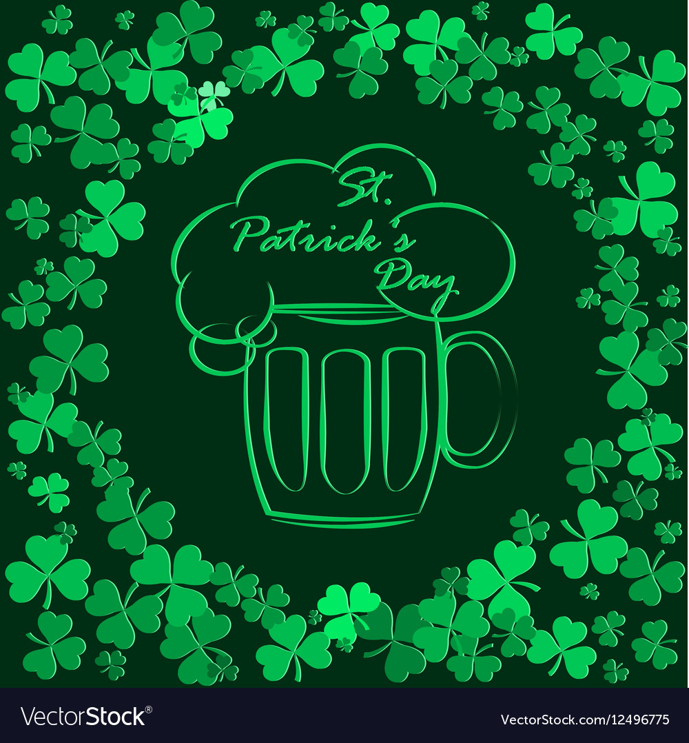 Saint patricks day greeting card