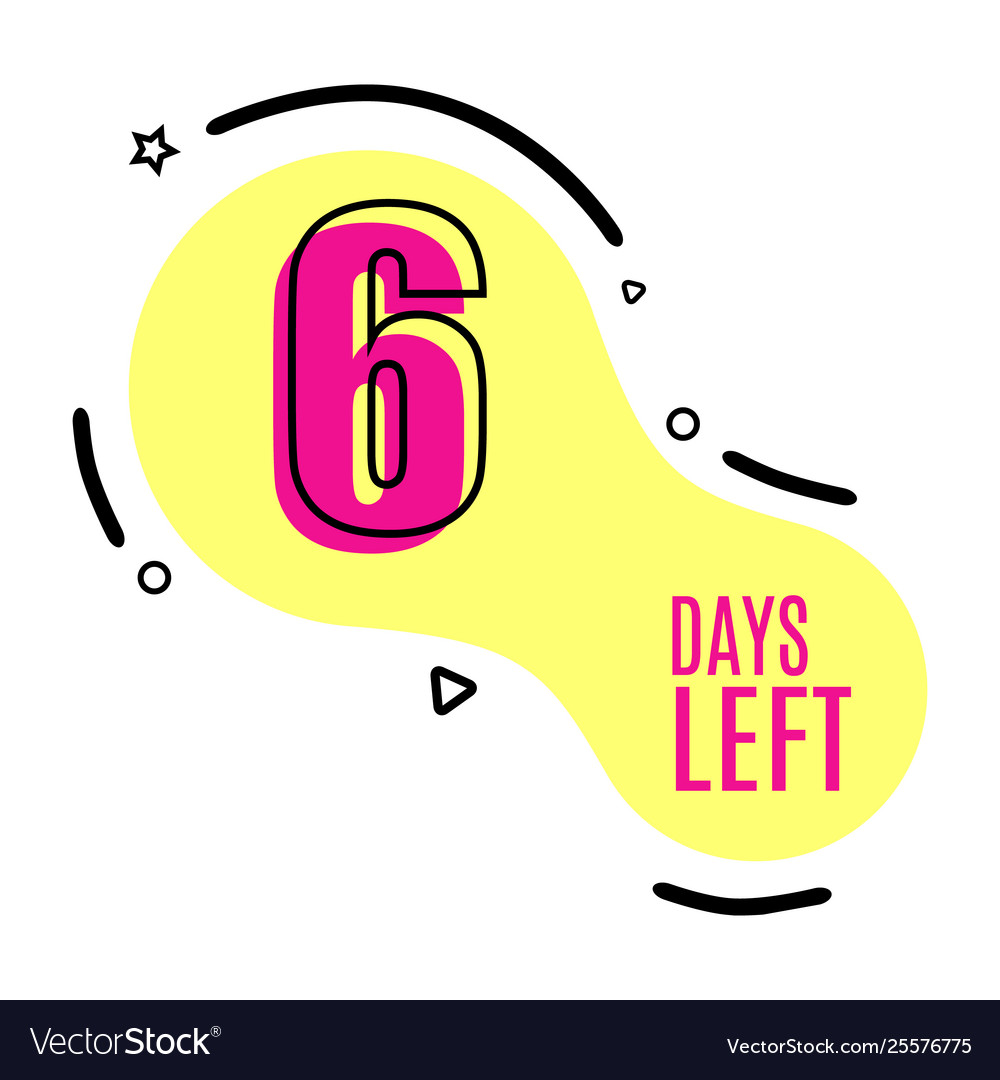 Shape logo number days left