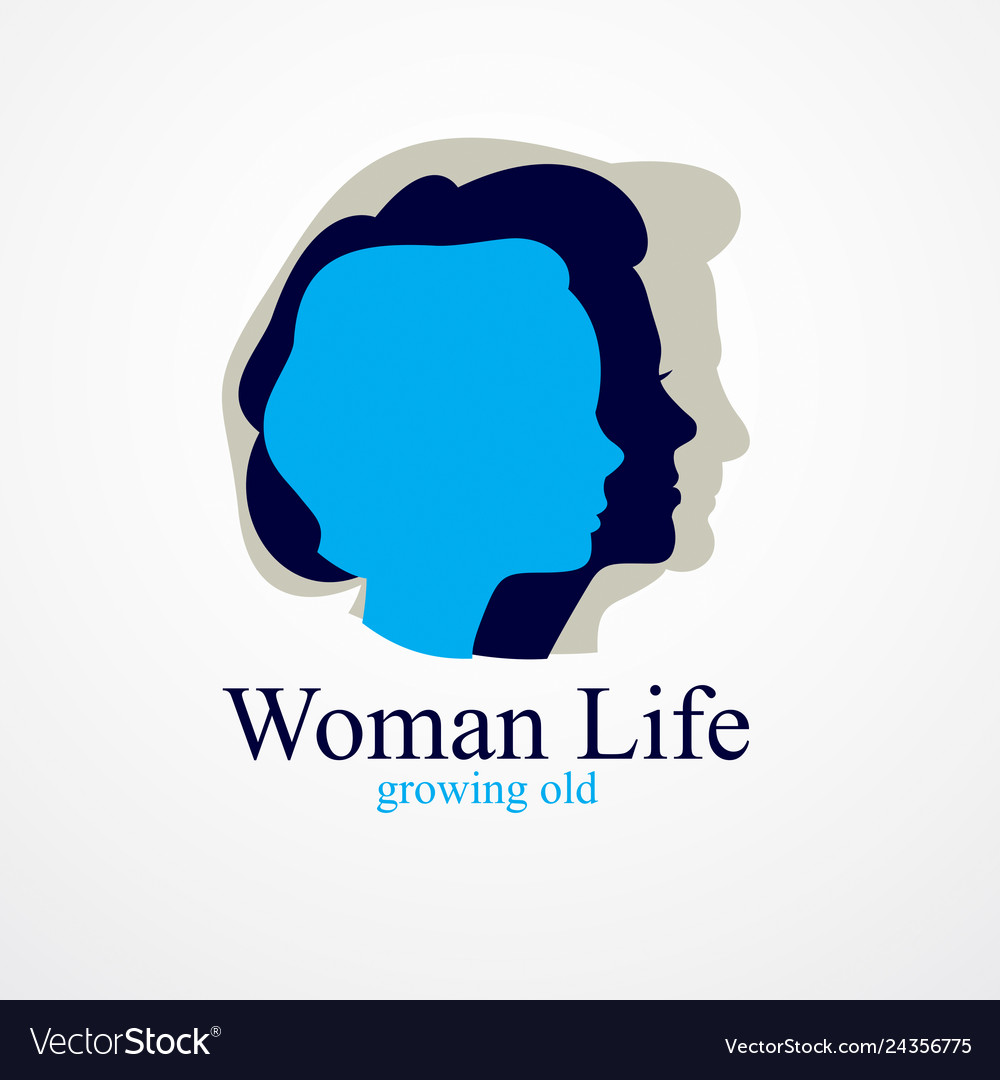 Woman life age years concept the time