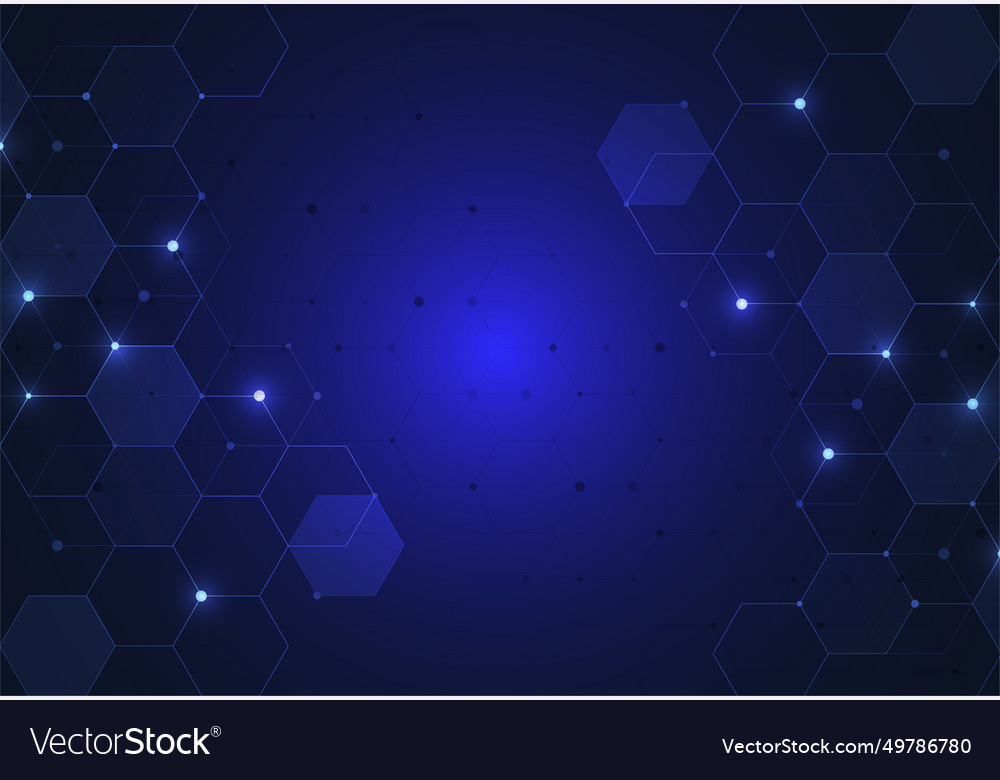 Abstraktes Hexagonal Molekulare Strukturen