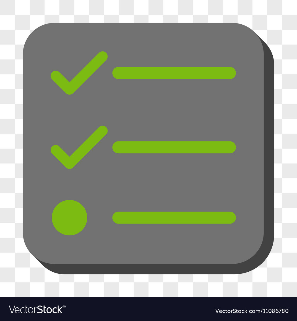 Checklist rounded square button