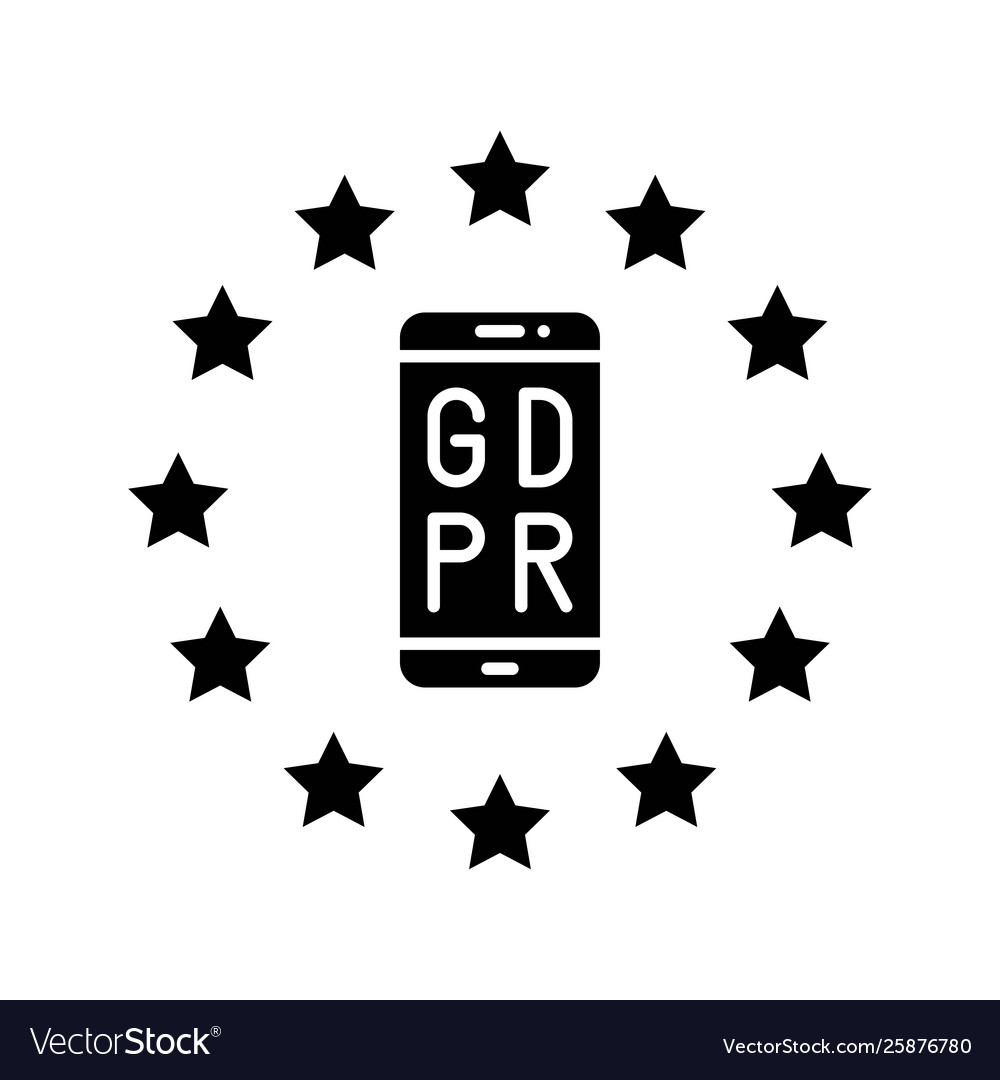 Gdpr general data protection regulation icon Vector Image