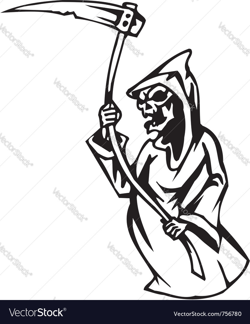 Grim reaper - halloween Royalty Free Vector Image