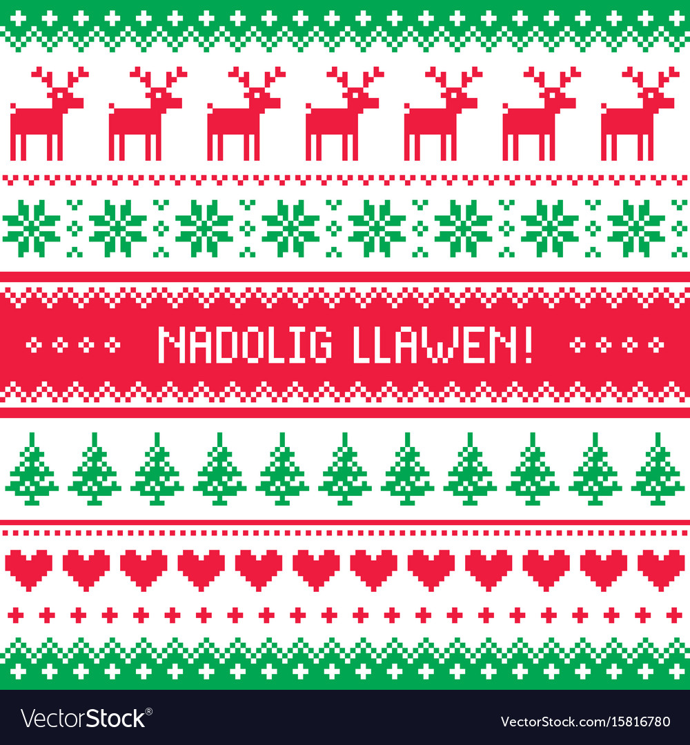 Nadolig llawen merry christmas in welsh greeting