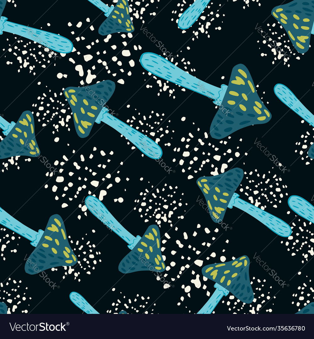 Random abstract seamless forest pattern