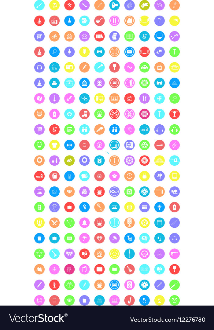Set of universal icons for web and mobile