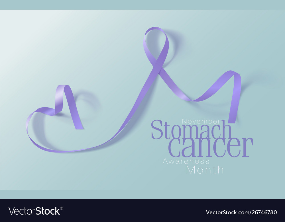 Stomach cancer awareness calligraphy poster design