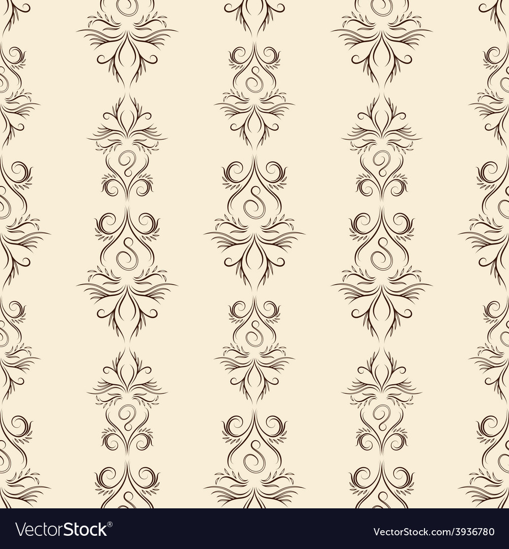 Thin line damask pattern