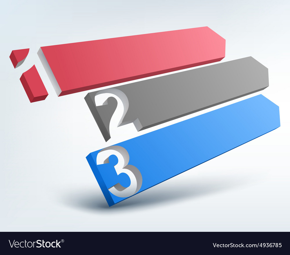 Abstract 3d numbered lines