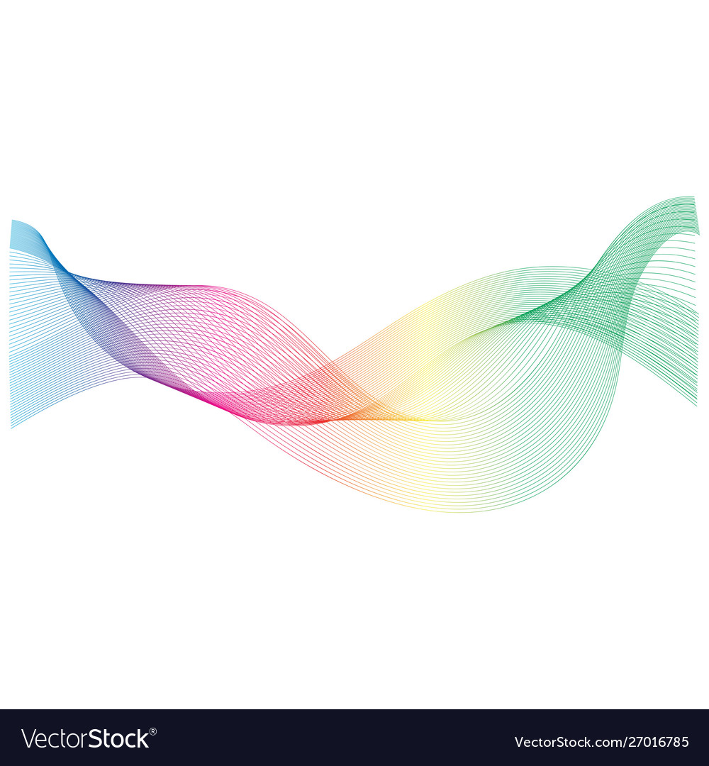 Abstract color wave flow design