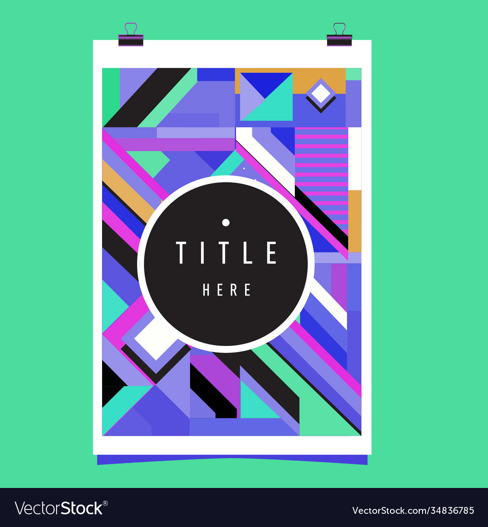 Abstract colorful geometric pattern background Vector Image Abstract colorful geometric pattern background