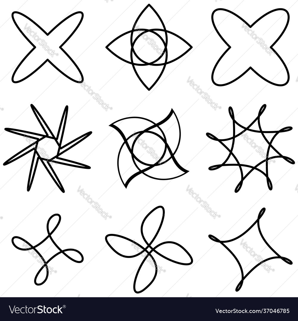 Abstract motif mandala shape design element Vector Image Abstract motif mandala shape design element