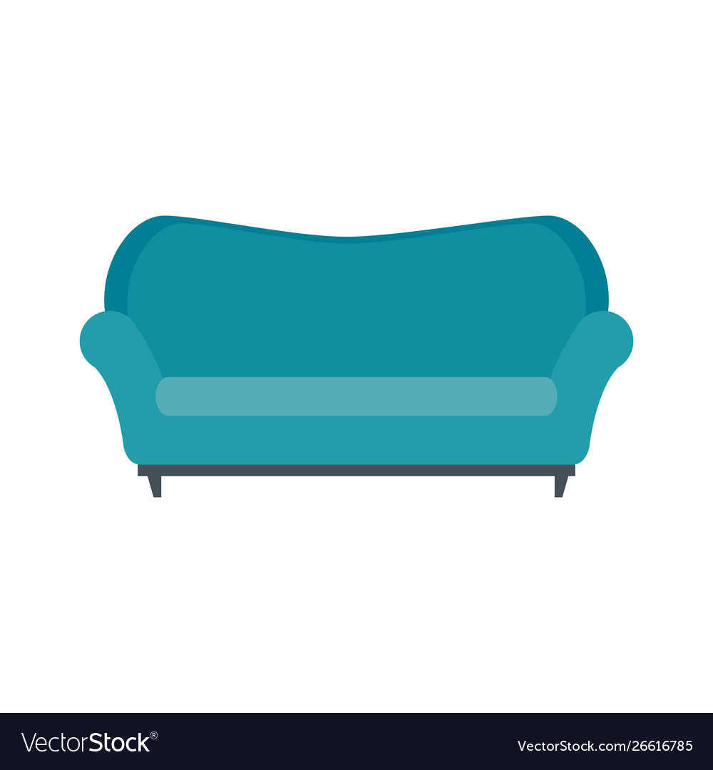 Comfortable sofa livingroom equipment icon Vector Image