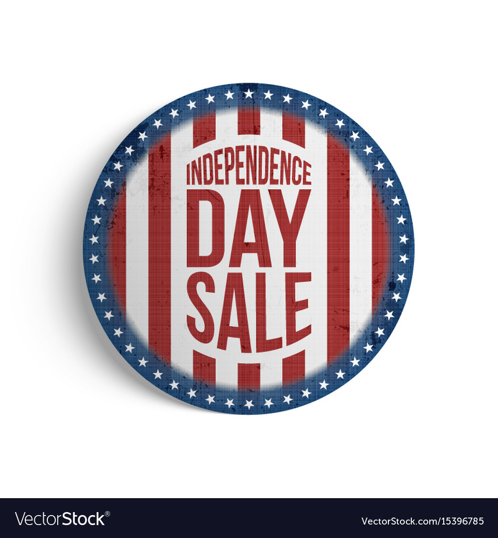 Independence day sale gift card template Vector Image