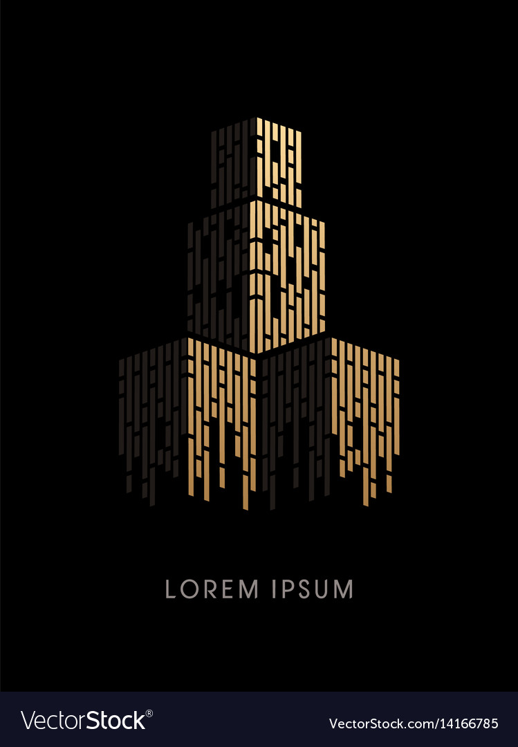 Luxury sky building abstract construction Vector Image