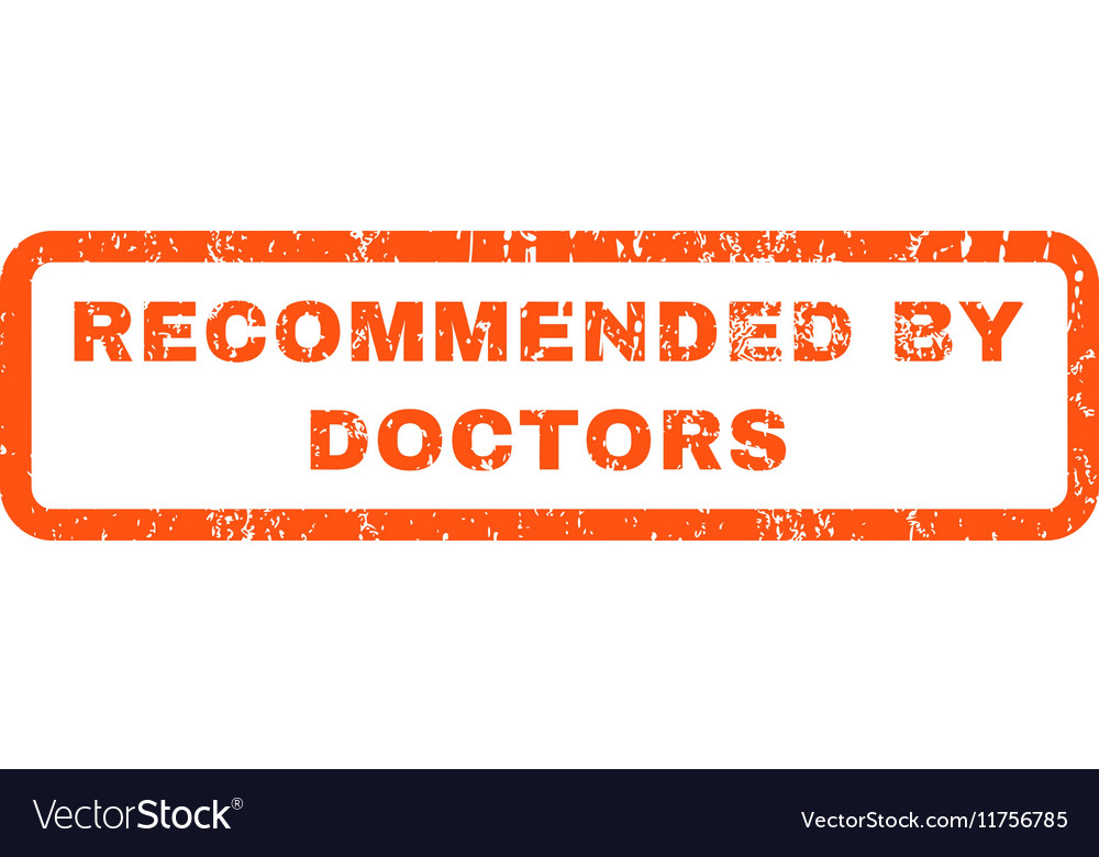 By Doctors Rubber Stamp Royalty Free Vector