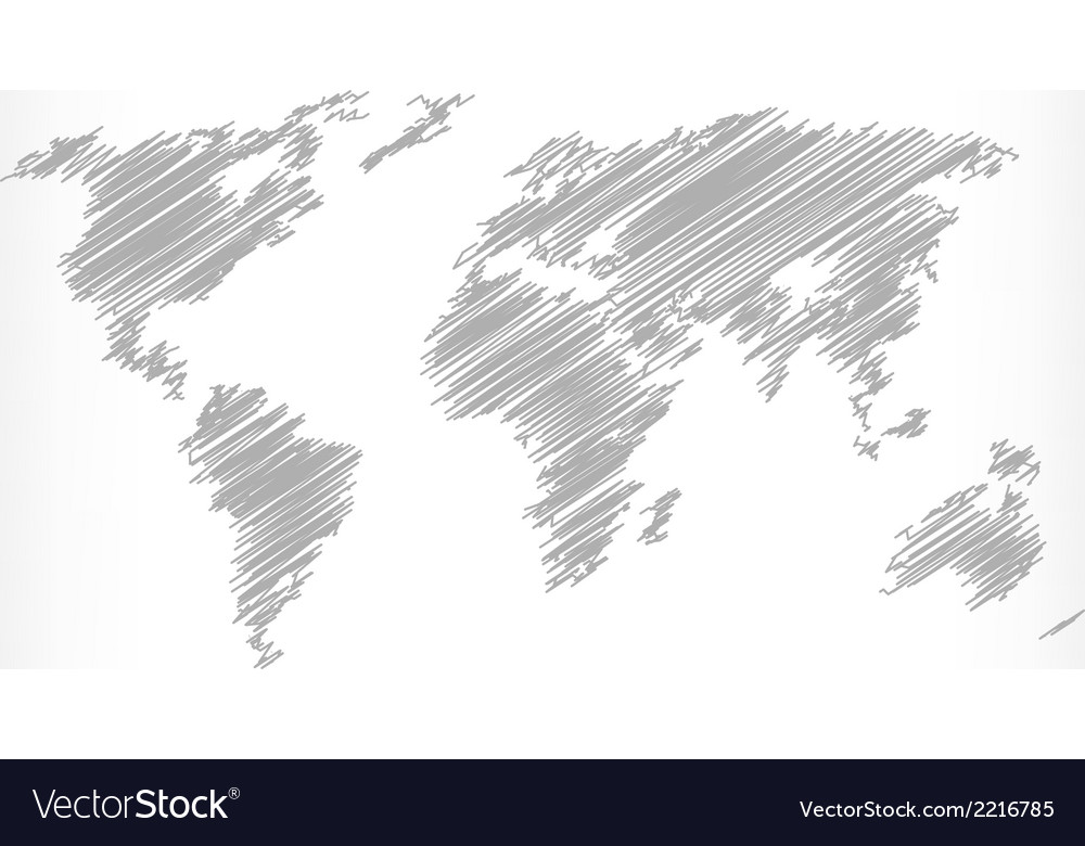 Sketch of world map