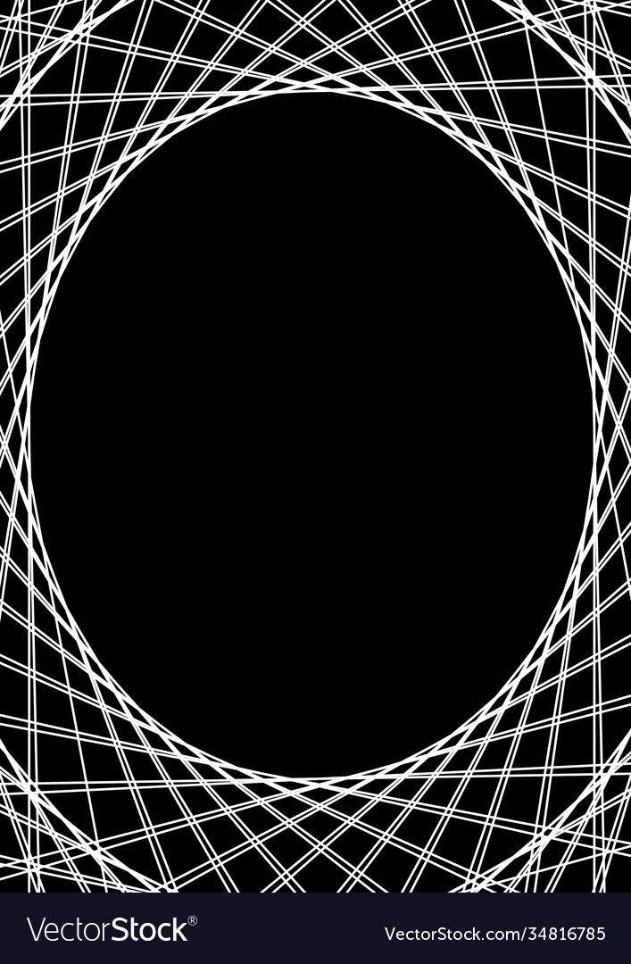 Template for text round portrait frame
