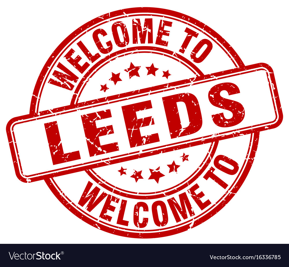 Welcome to leeds Royalty Free Vector Image - VectorStock