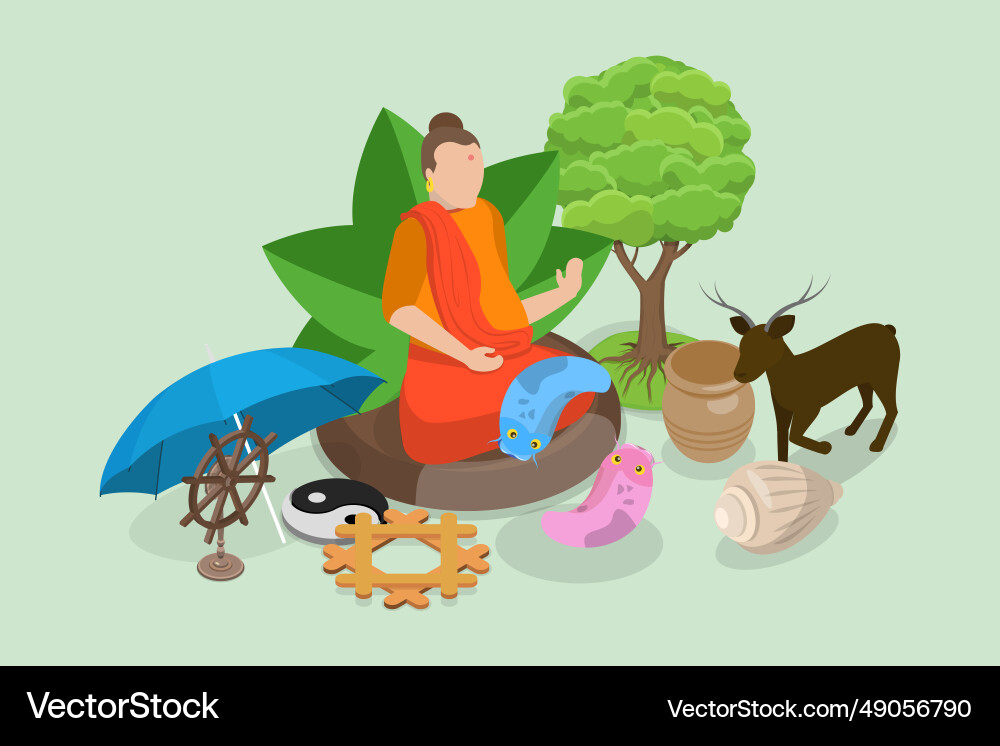 3d isometric flat Royalty Free Vector Image - VectorStock