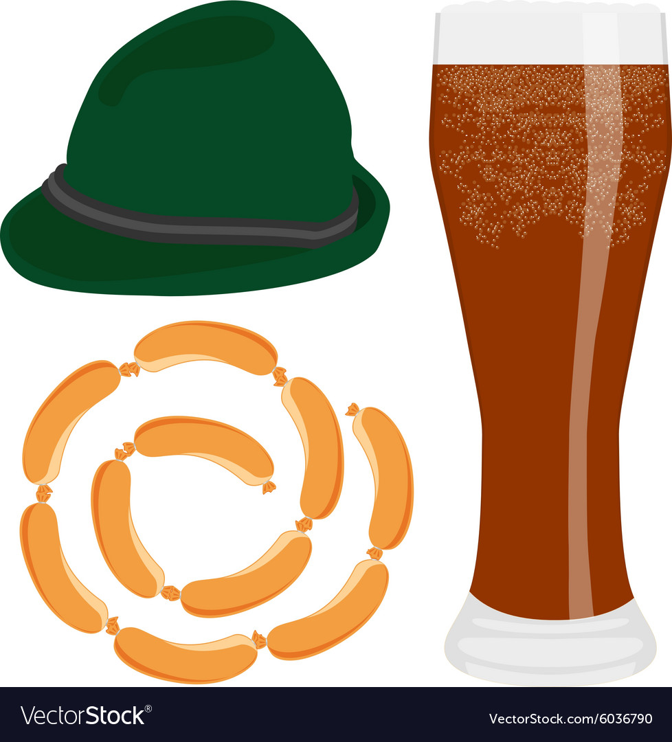 Beer sausage and hat