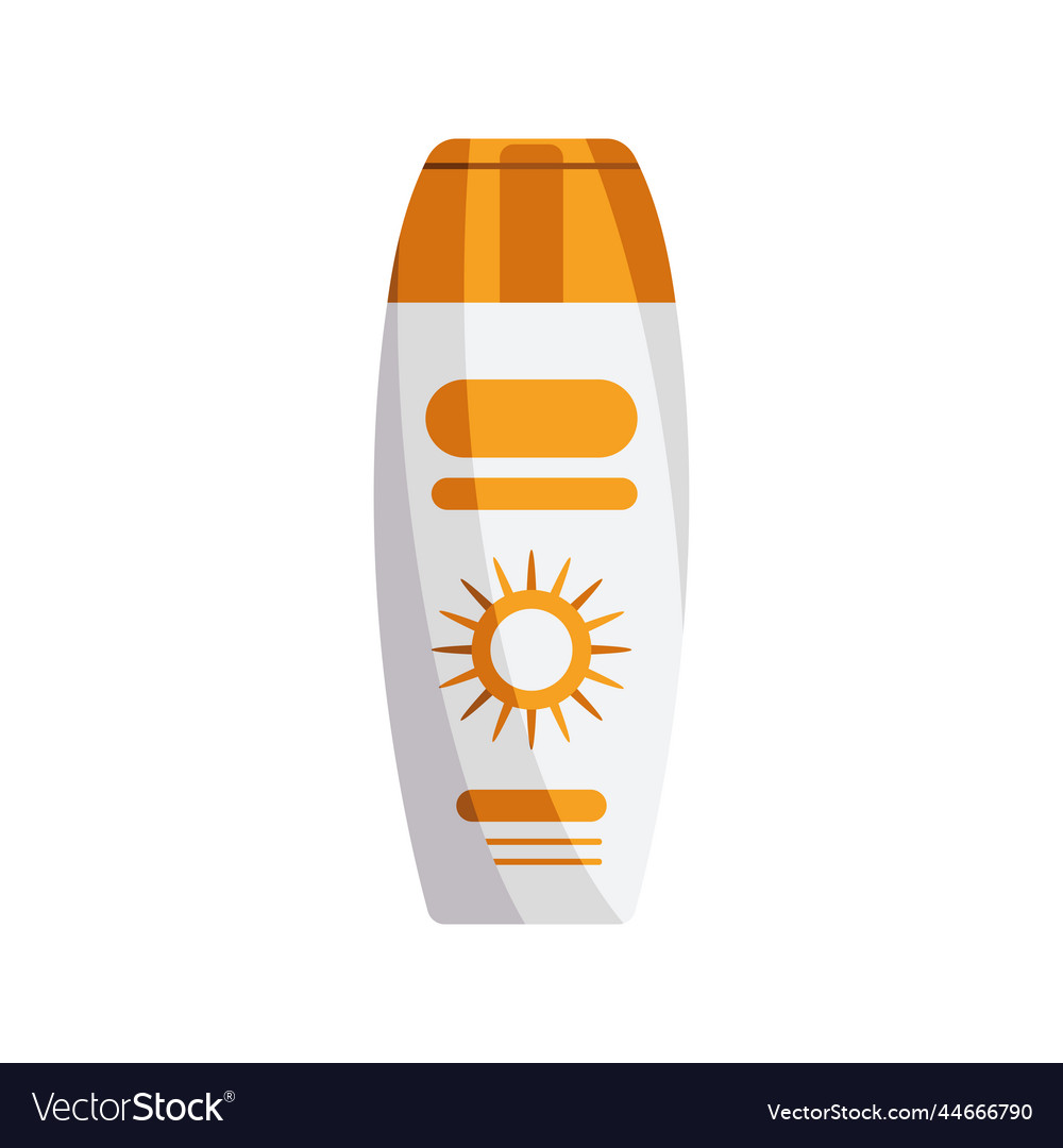 Blocker Solar Cream Bottle Royalty Free Vector Image