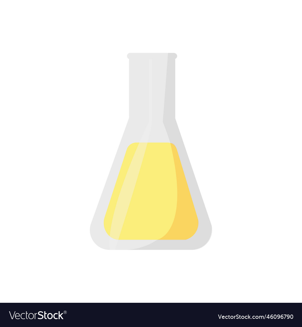 Laboratory flask vector image Laboratory flask
