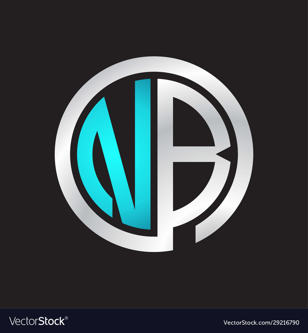Nb initial logo linked circle monogram