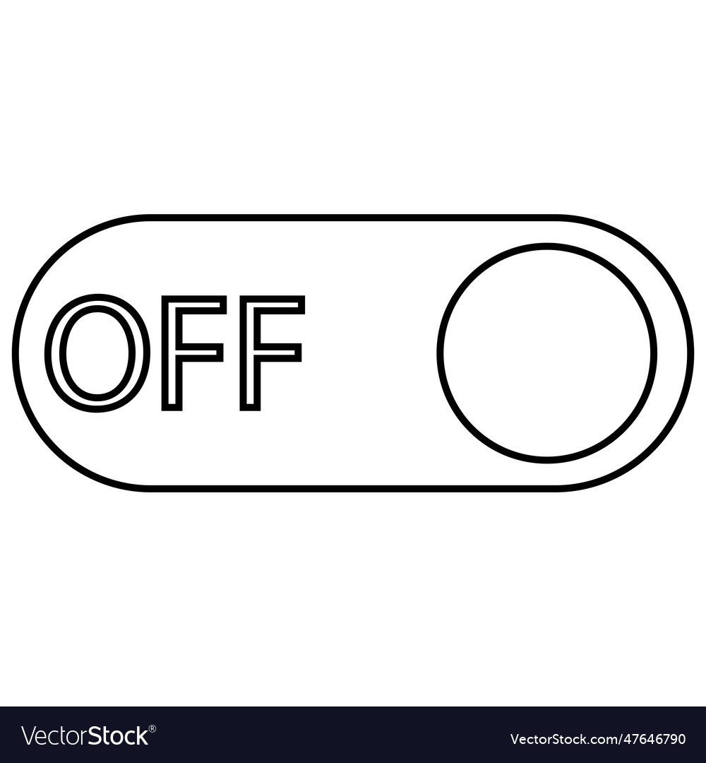On button icon vector image On button icon