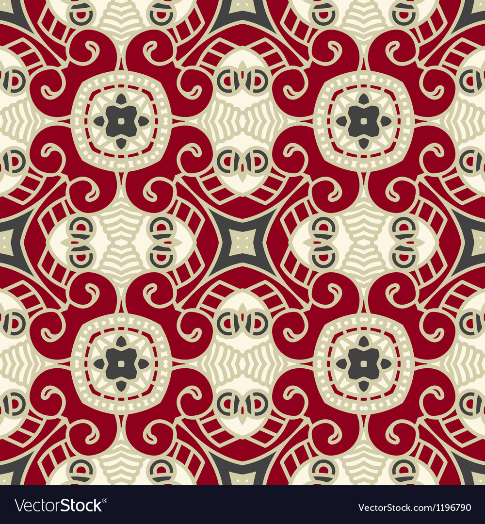Retro Floral Seamless Pattern