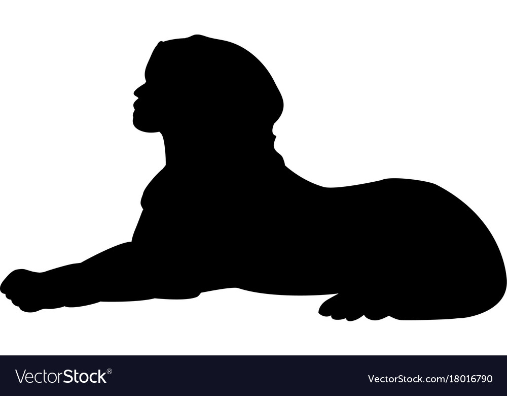 Sphinx alte nationale ägyptische Silhouette