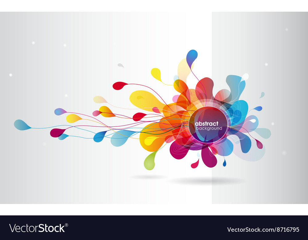 Abstract colored background with circles