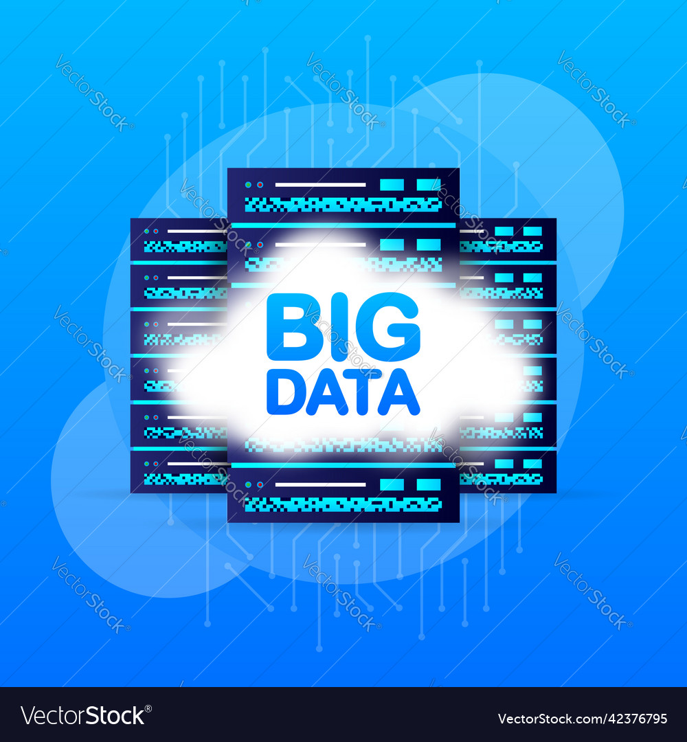 Abstract pattern with big data for concept design vector image Abstract pattern with big data for concept design