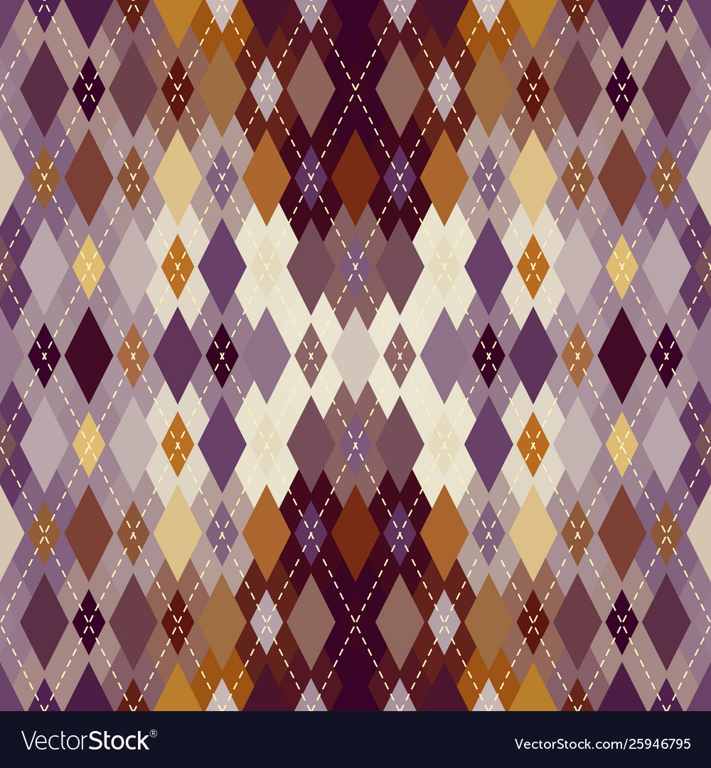 Argyle seamless pattern background vector image Argyle seamless pattern background