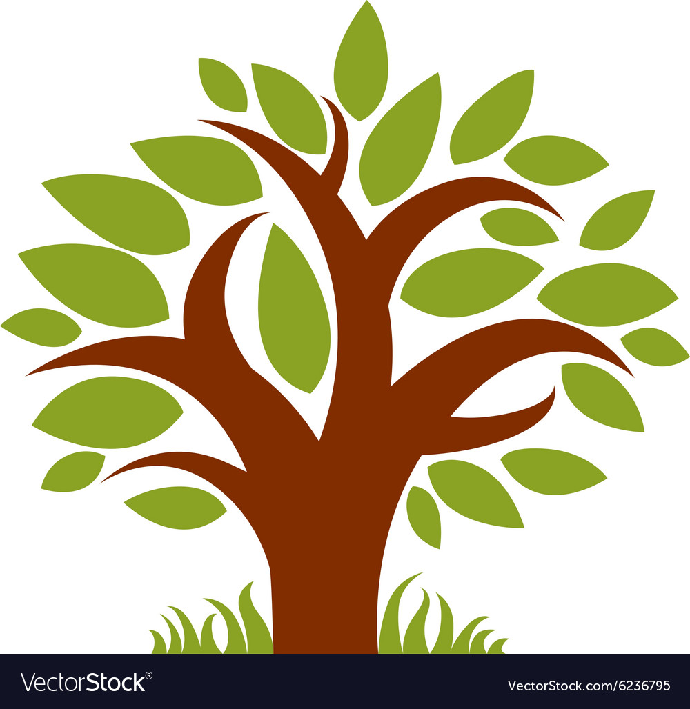 Art fairy tree stylized eco symbol insight vec Vector Image