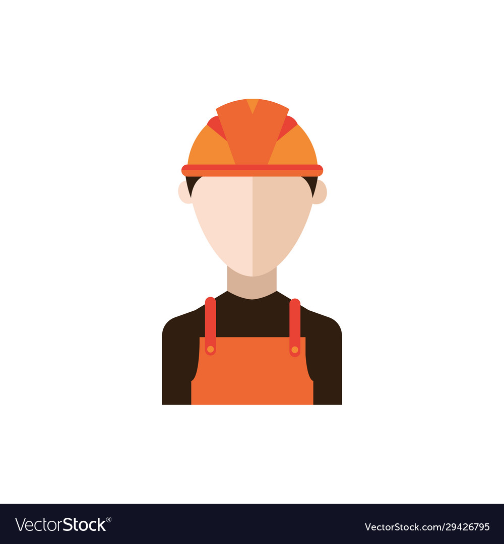Builder constructor worker character icon