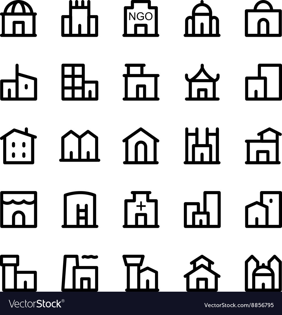Building Icon Set