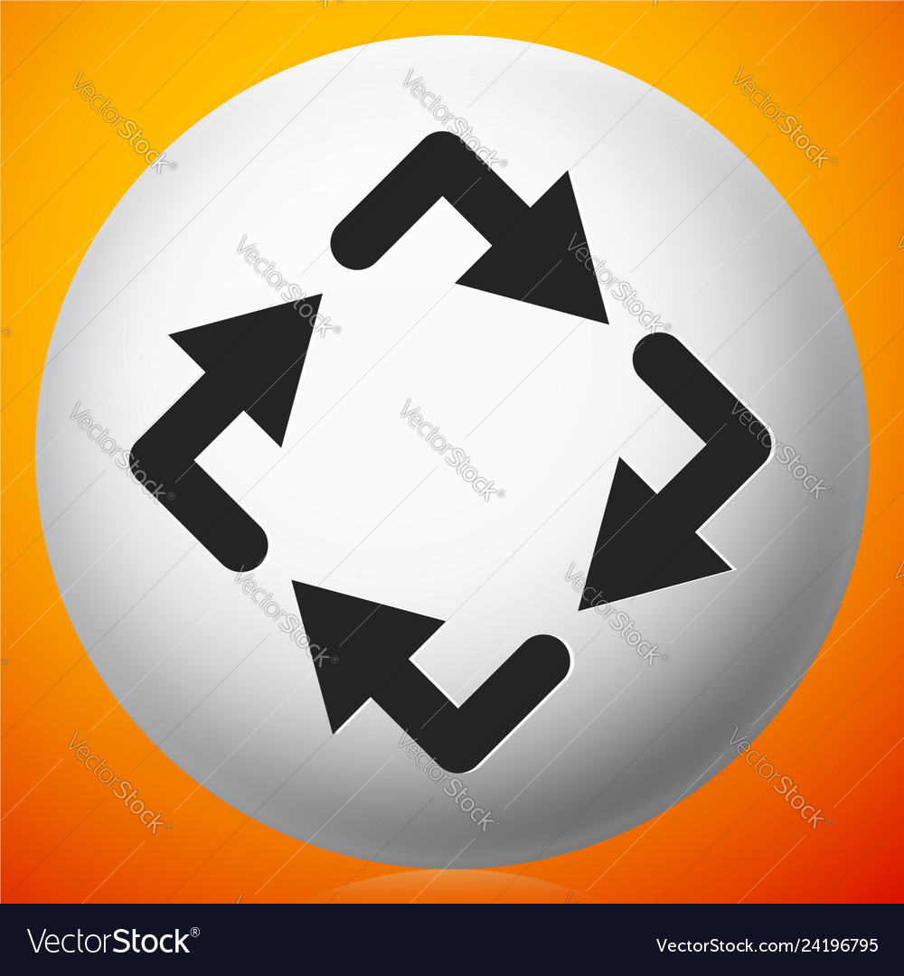 Circular arrows icon rotating clockwise Vector Image Circular arrows icon rotating clockwise